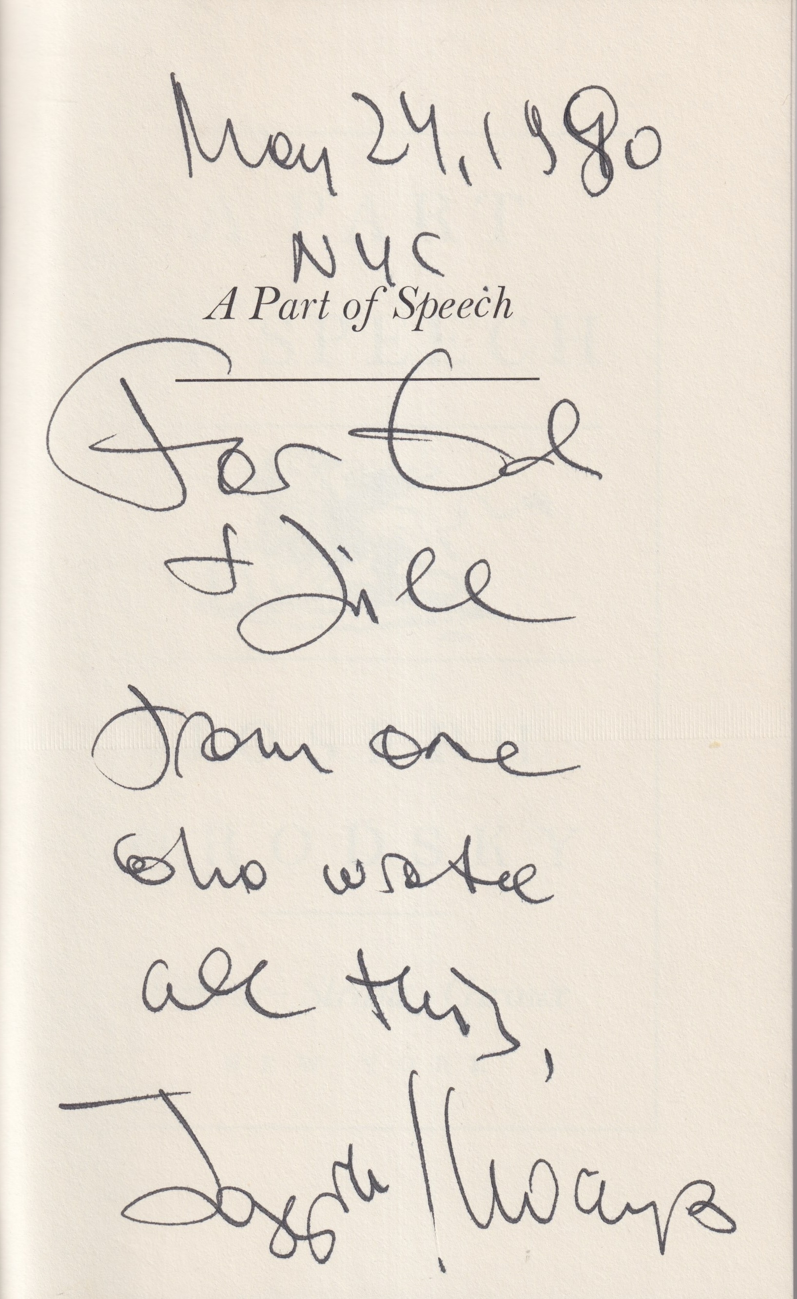 A part of speech