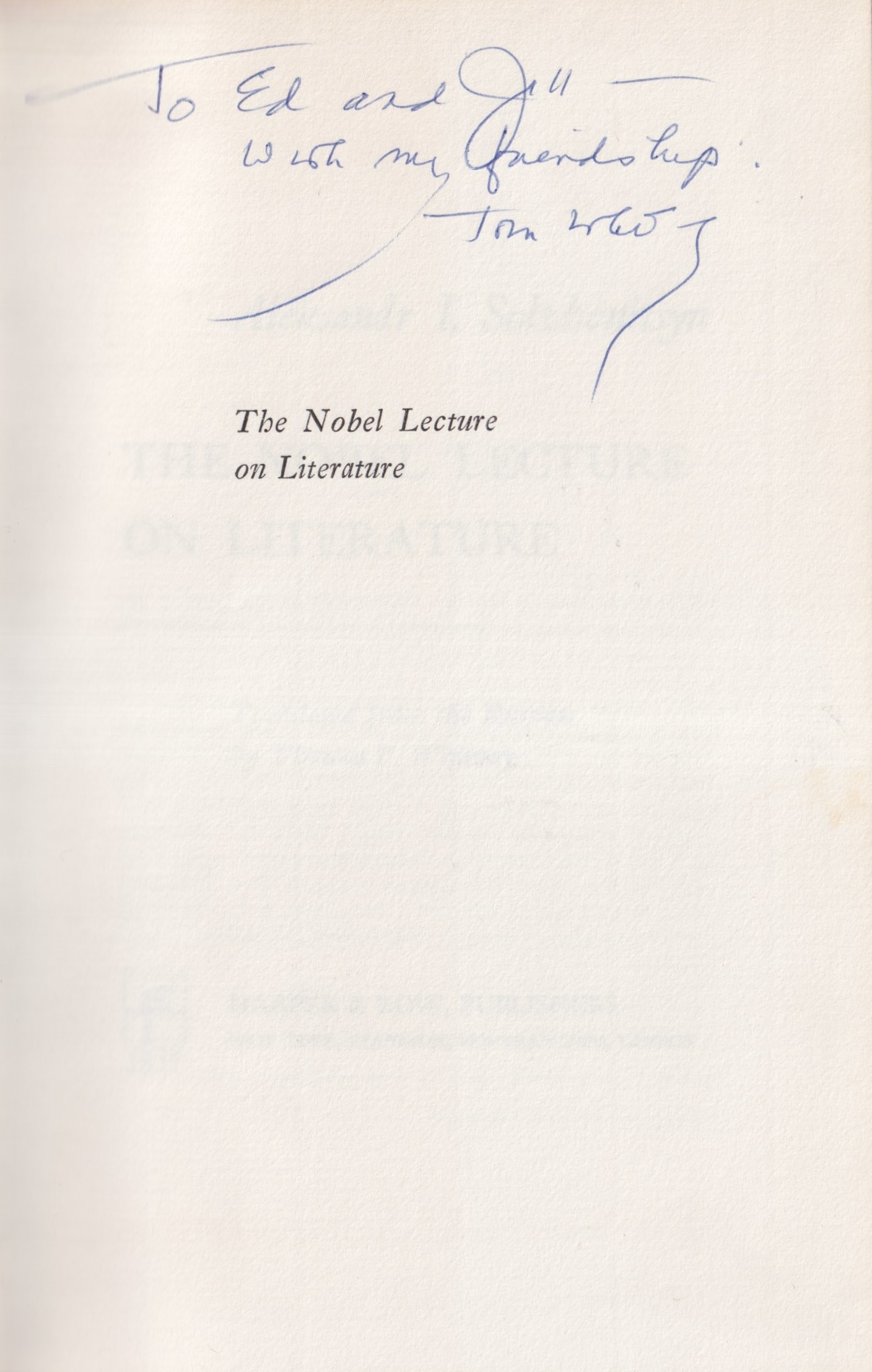 The Nobel Lecture on Literature