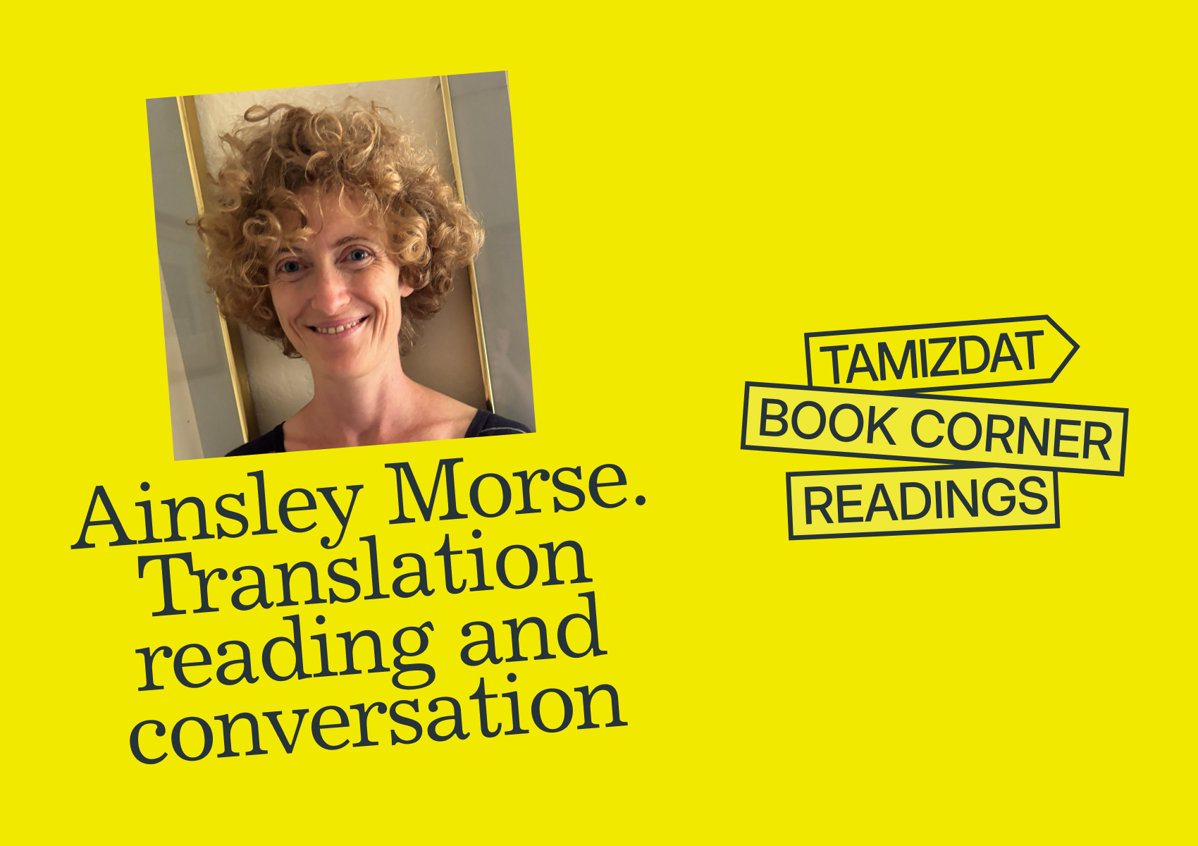 Translation Reading and Conversation with Ainsley Morse
