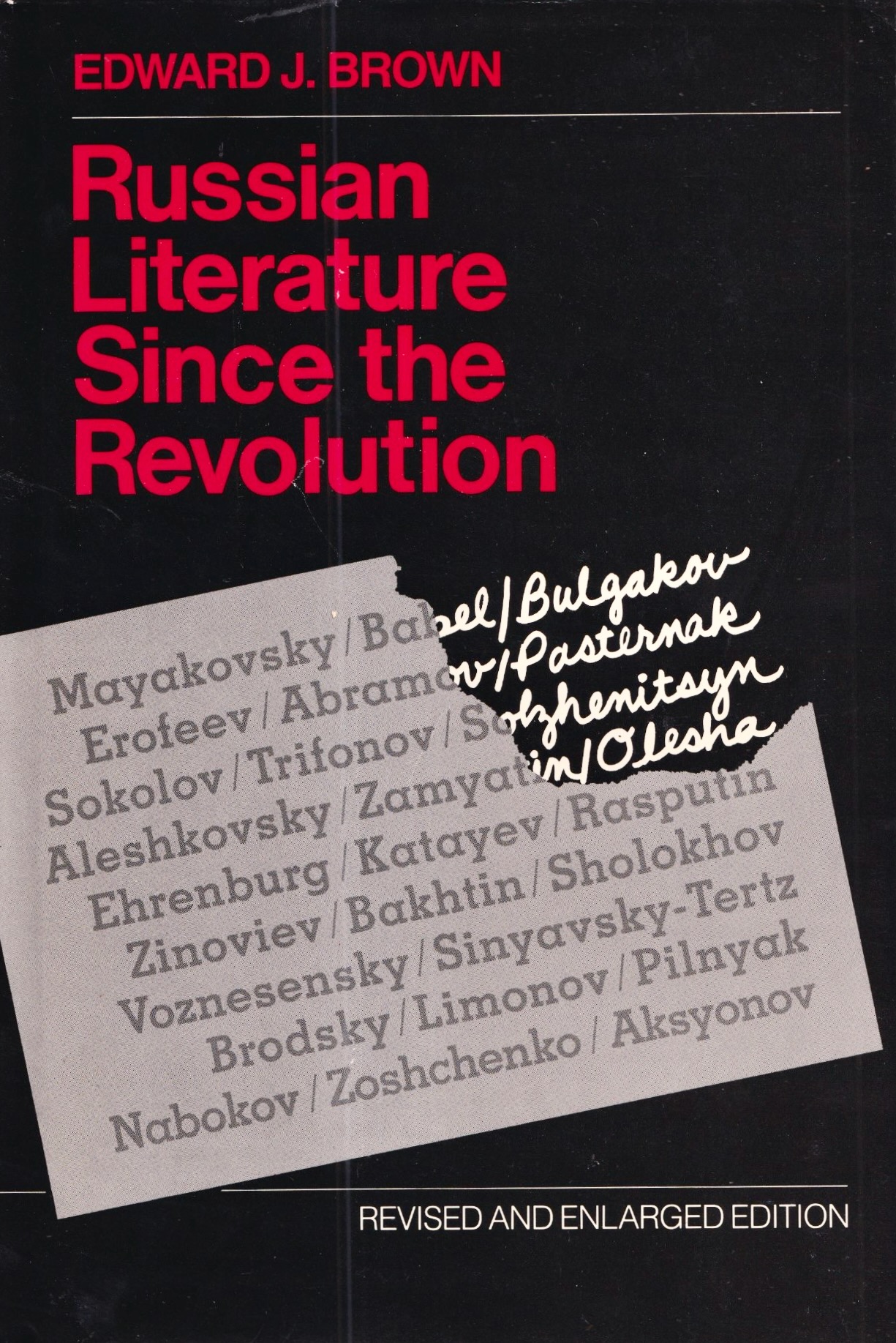 Russian Literature Since the Revolution Russian Literature Since the Revolution