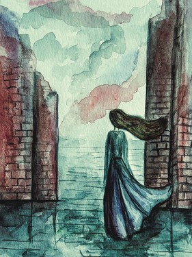 There, behind the wall