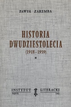 A History of the Bicentennial (1918-1939). Volume I