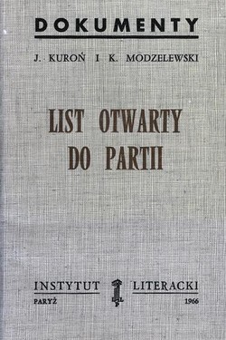 An Open Letter to the Party
