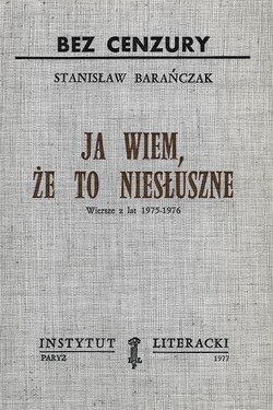 I Know It's Wrong. Poems from 1975-1976