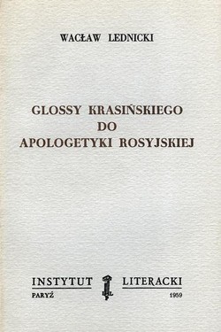 Krasinski's Glossy to Russian Apologetics