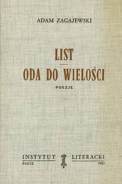 Letter. Ode to Greatness. Poems