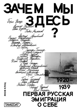 Zachem my zdes'? Pervaia russkaia emigratsiia o sebe (1920-1939)